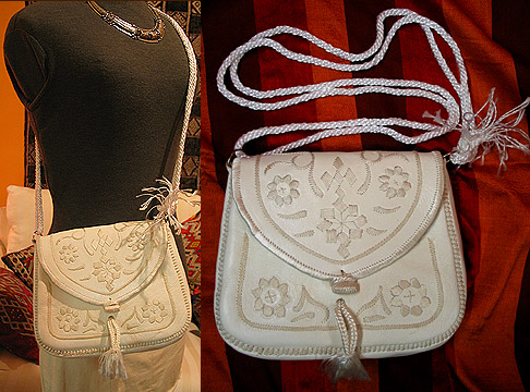 Moroccan Moroccan off white purse