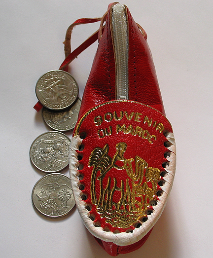 Moroccan Red Slipper Coin wallet