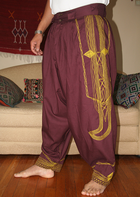 Moroccan Unisex Moroccan Baggy Pants ID # 1233