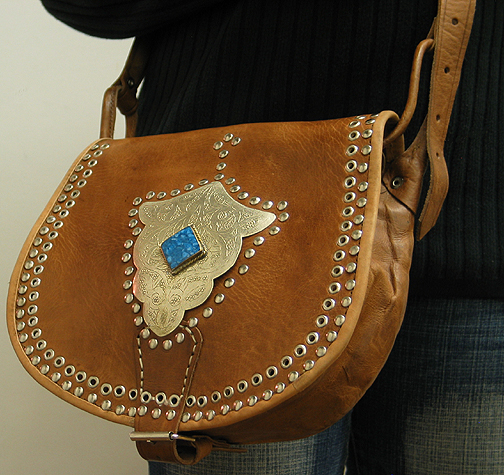 Moroccan Leather purse ID #1245