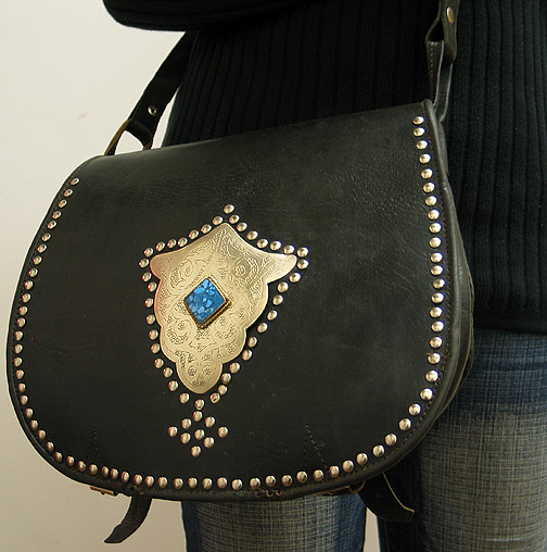 Moroccan Leather purse ID #1246