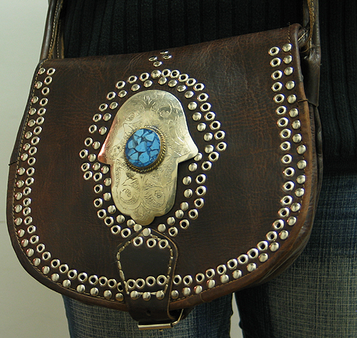 Moroccan Leather purse ID #1248