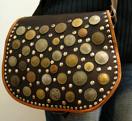 Moroccan Leather purse ID #1256