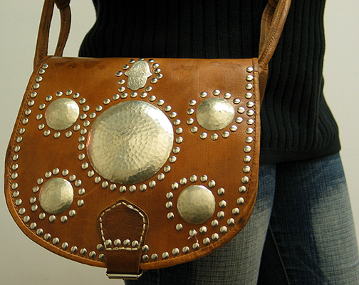 Moroccan Leather purse ID #1259