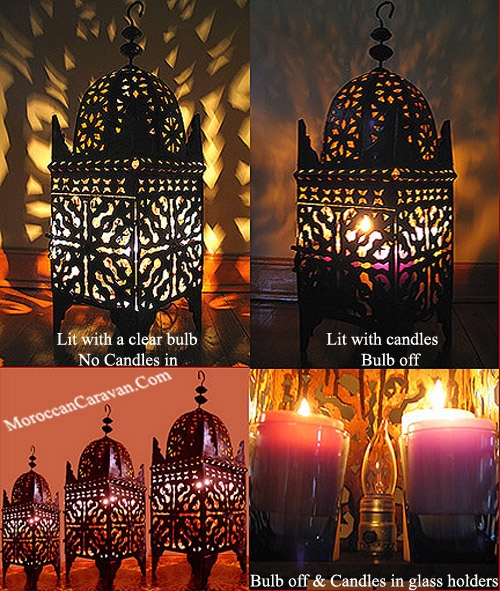 Moroccan Kasbah lantern Set - Wired $10 OFF