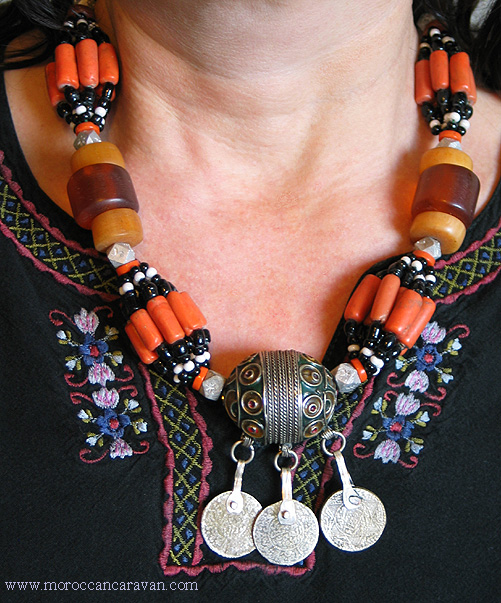 Moroccan Sahara necklace  w/ Special Free S/H