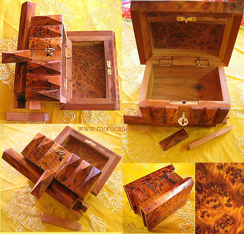 Moroccan Moroccan wooden Magic Puzzle Box $5 OFF