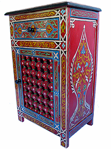 Moroccan Moroccan handpainted night stand ON SALE