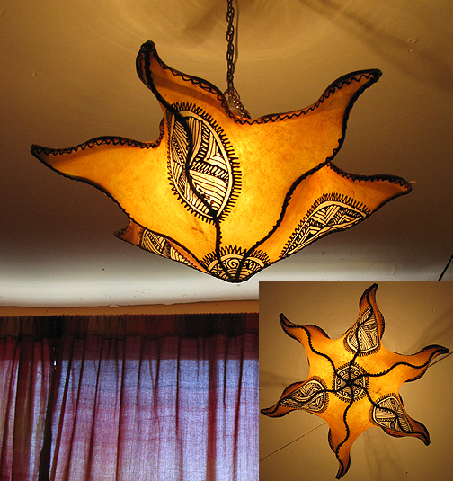 Moroccan Star henna lamp ID#729