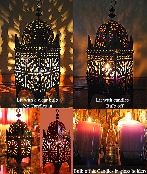 Moroccan Non wired Medium Kasbah Lantern