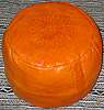 Burnt orange Sandri pouff IID #1209